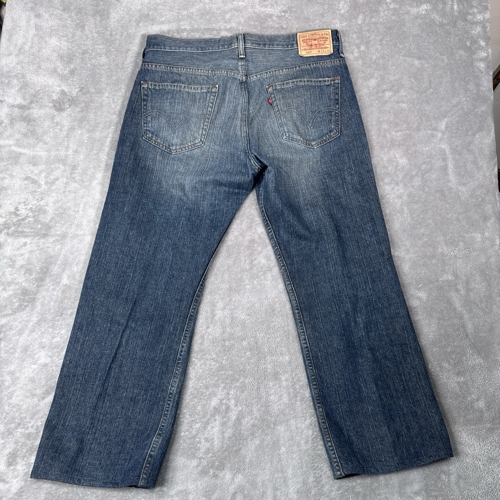 Vintage Levis 569 Jeans Men 33x30 Blue Denim Loose Straight Skater Baggy Y2k
